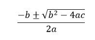Roots of quadratic equation