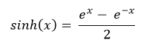 sinh formula