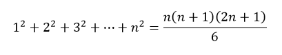 Sum of Squares of Natural numbers