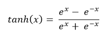 tanh formula