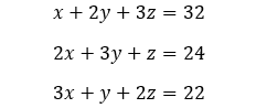 System of Linear equations